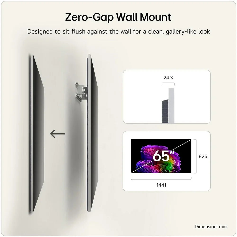LG OLED65G64LW 65 Inch OLED Evo AI G6 OLEDG64LW 4K Ultra HD HDR Smart TV (Wall mount version) 2026