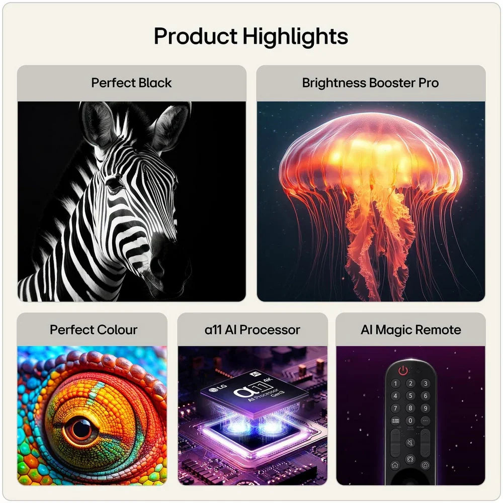LG OLED65G66LS 65 Inch OLED Evo AI G6 4K Ultra HD HDR Smart TV (Stand Version) 2026