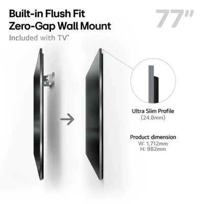 LG OLED77G54LW 77 Inch OLED evo AI G5 OLEDG54LW 4K Ultra HD HDR Smart TV - Wall mount version
