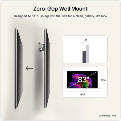 LG OLED83G64LW 83 Inch OLED Evo AI G6 OLEDG64LW 4K Ultra HD HDR Smart TV (Wall mount version) 2026