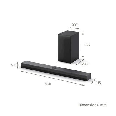 LG US70TY 3.1.1 ch Dolby Atmos Soundbar & Subwoofer - Clearance