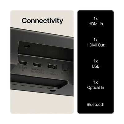 LG US70TY 3.1.1 Channel Dolby Atmos Soundbar with Subwoofer