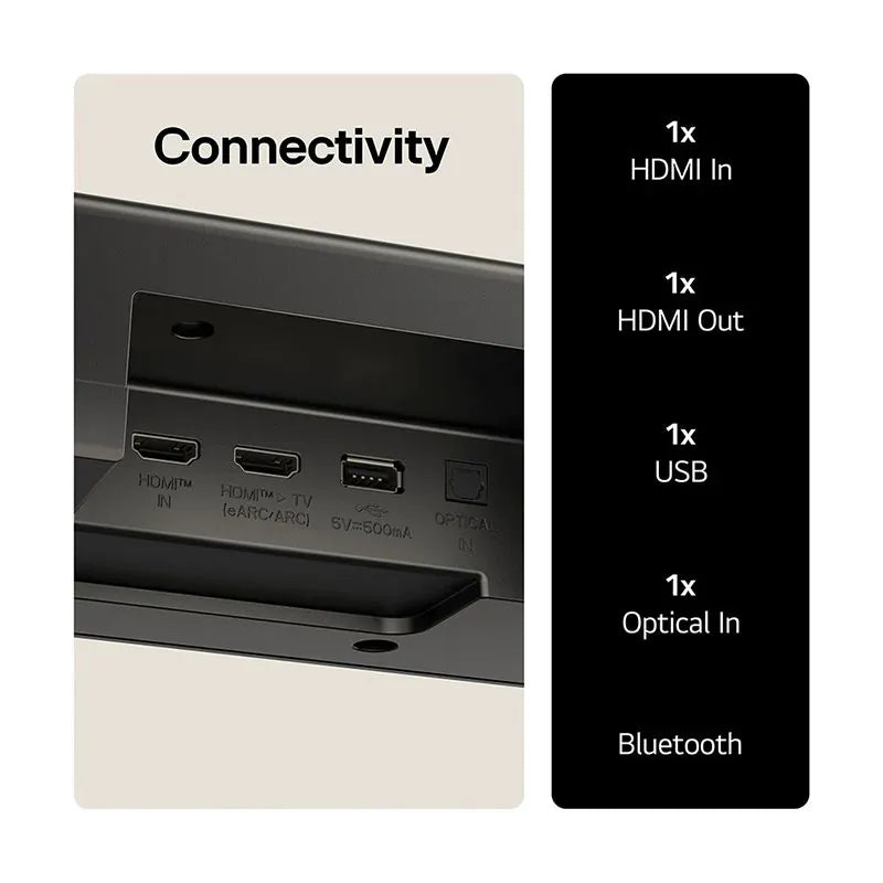 LG US70TY 3.1.1 Channel Dolby Atmos Soundbar with Subwoofer