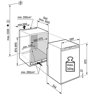 Liebherr Prime SIFNCI3954 Frost Free Fully Integrated Upright Freezer