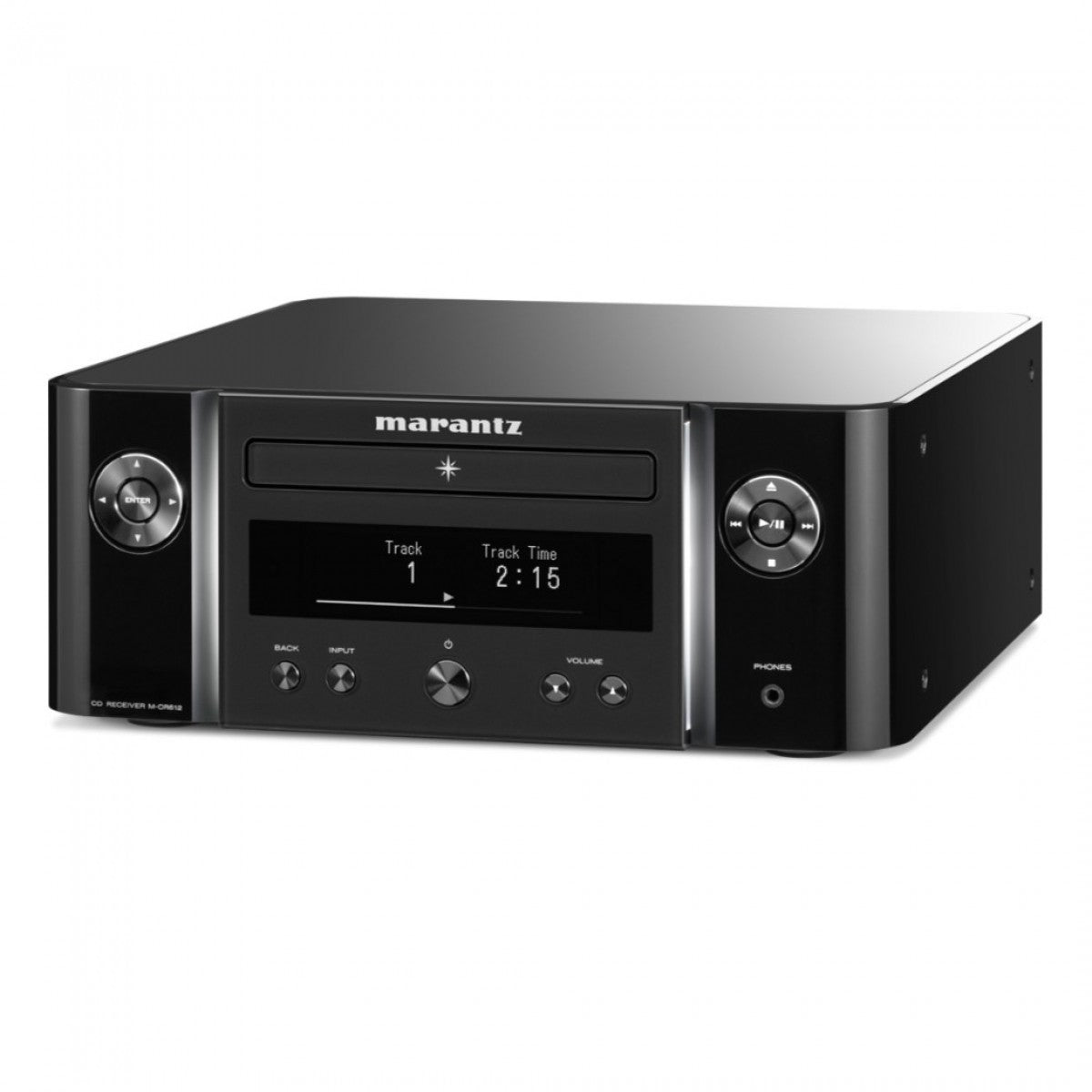 Marantz Melody X M-CR612 HiFi Music System with Wharfedale Diamond 12.1i Bookshelf Speakers Pair - Black