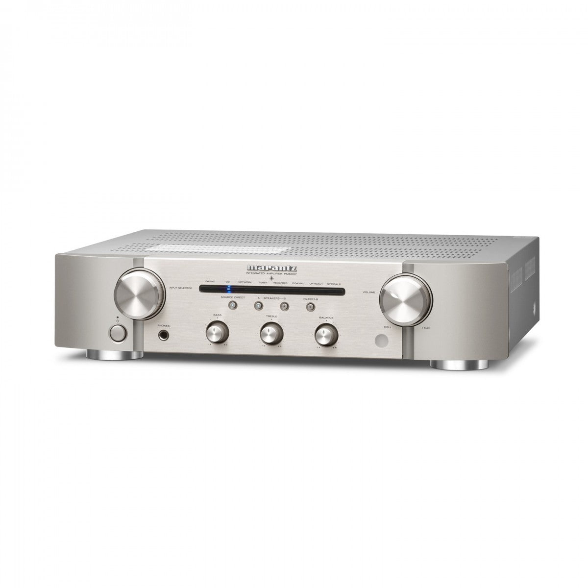 Marantz PM6007 Integrated Amplifier Silver with Klipsch R-60M Bookshelf Speakers Pair HiFi Package