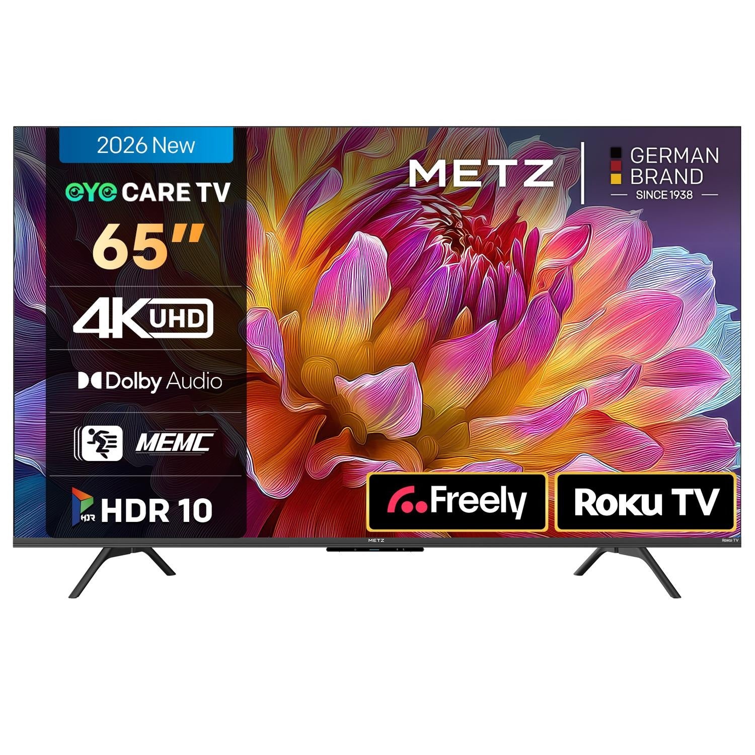 Metz 65MRF6000ZUK 65 Inch MRF6000Z 4K Ultra HD HDR DLED Smart TV with Freely