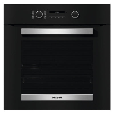 Miele H 2465 BP Built-In Electric Single Oven with Pyrolytic Cleaning Black - A+ Rated
