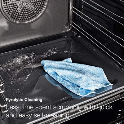 Miele H 2465 BP Built-In Electric Single Oven with Pyrolytic Cleaning Black - A+ Rated