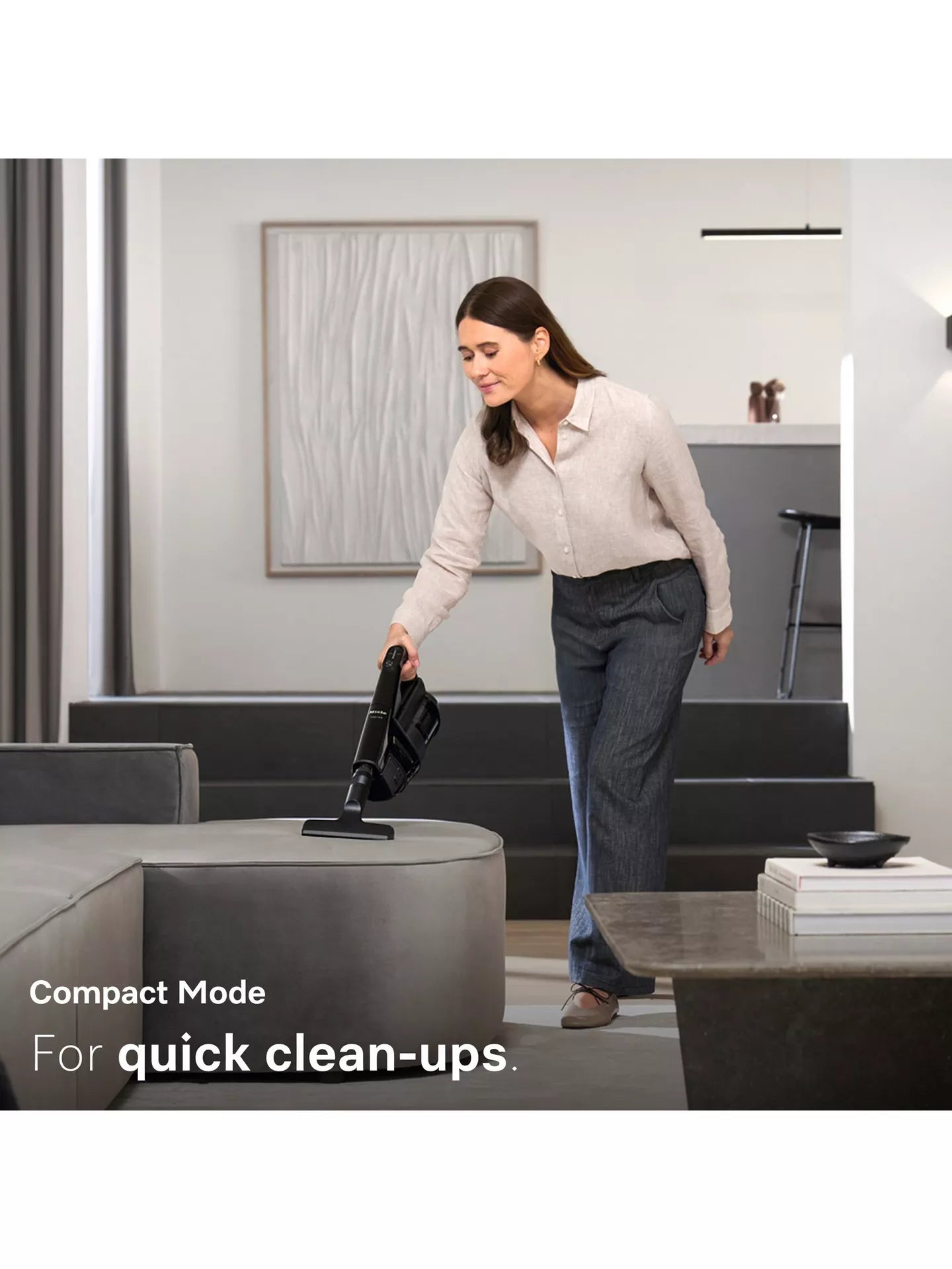 Miele Triflex HX3 Plus Cordless Stick Vacuum Cleaner up to 140 Minutes Run Time - Titanium Pearl
