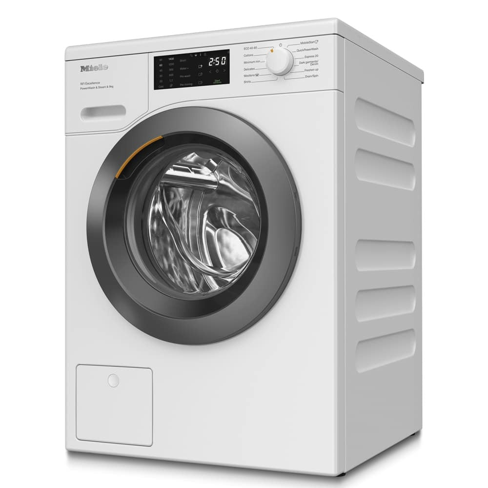 Miele WED385 WCS 9kg 1400 Spin PowerWash & SteamCare Washing Machine White - A Rated