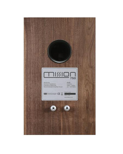 Mission 750 Bookshelf Speakers Pair Walnut