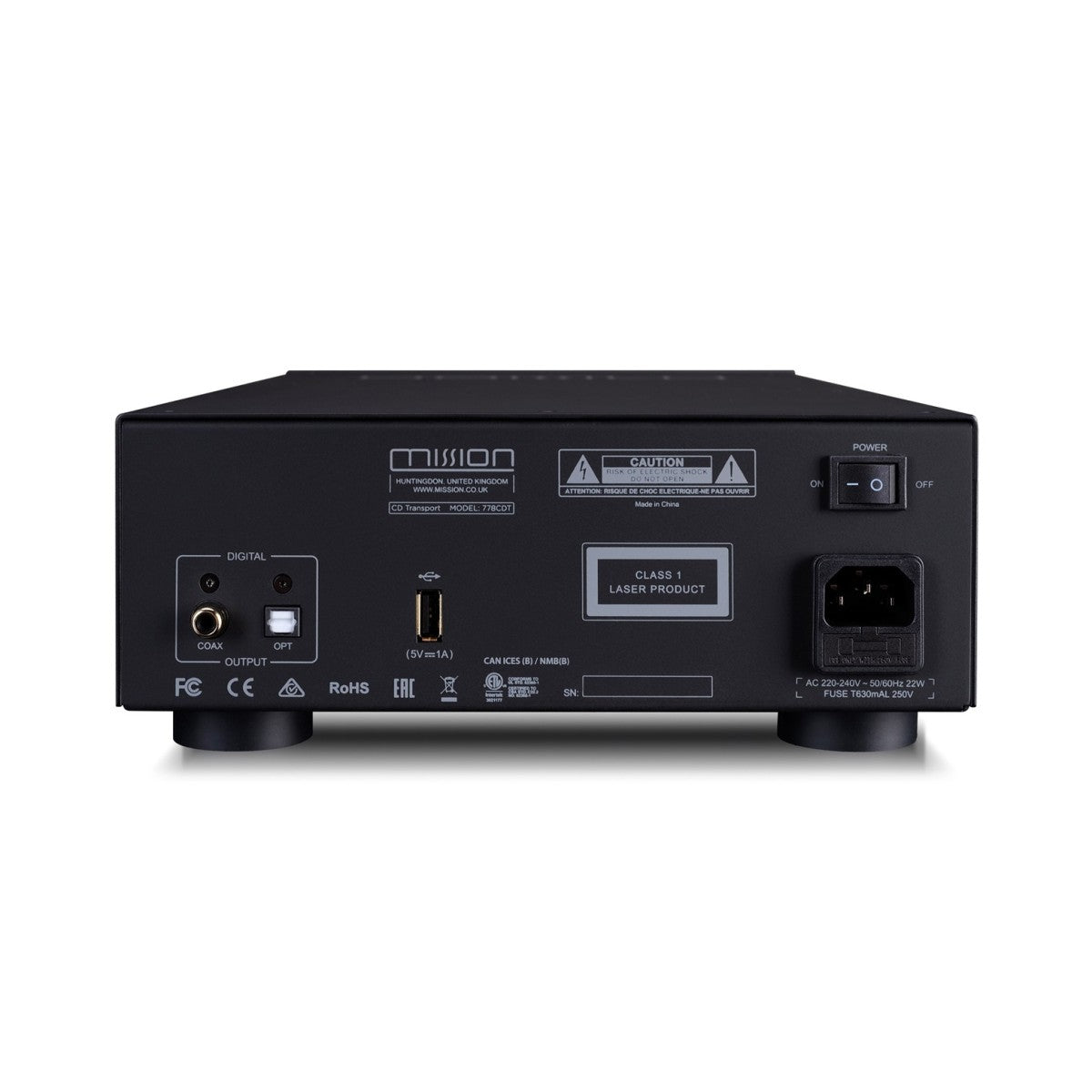 Mission 778S Network Music Streamer and 778CDT CD Transport Hi-Fi Bundle - Black
