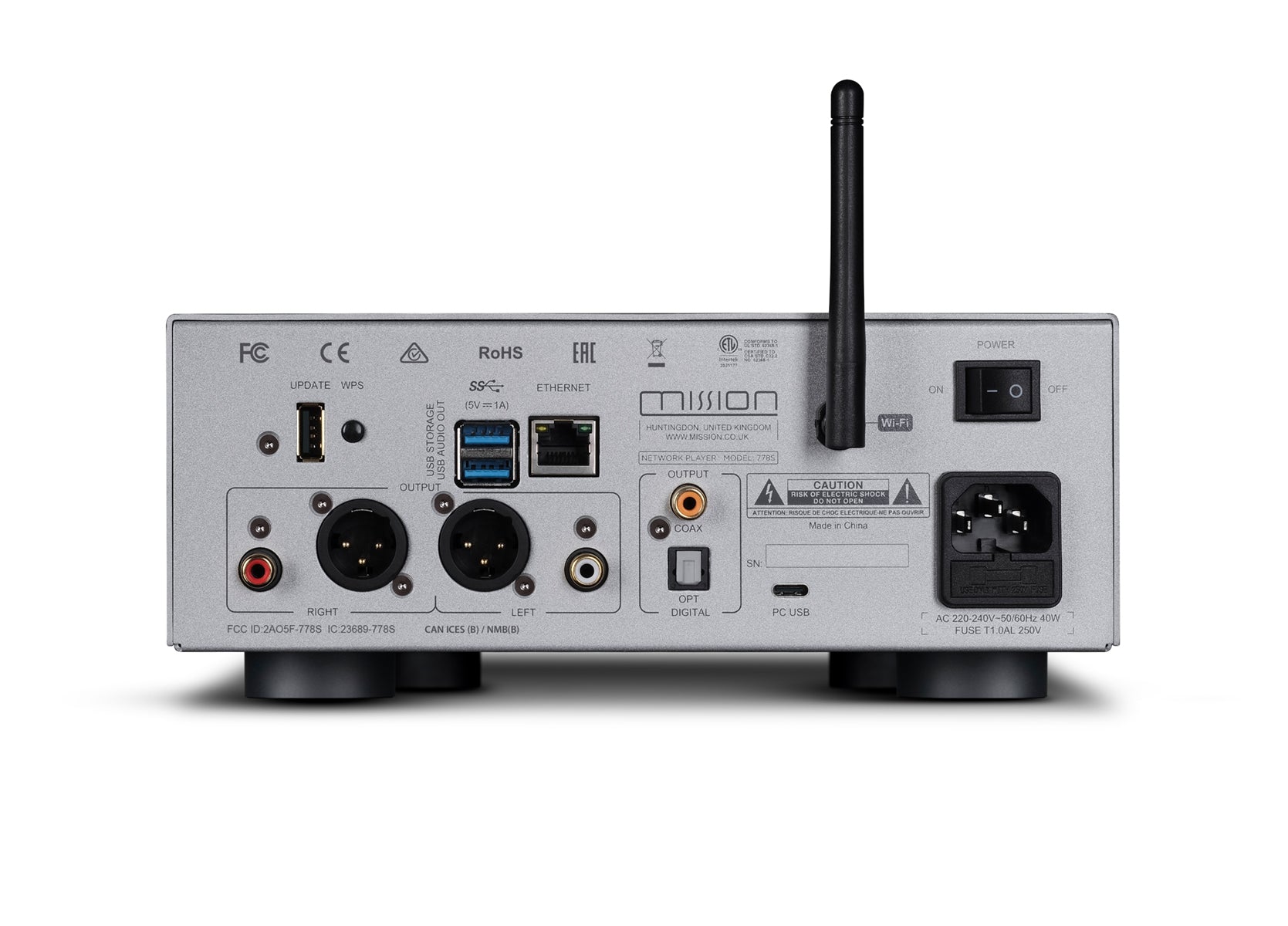 Mission 778S Wireless Music Streamer Silver