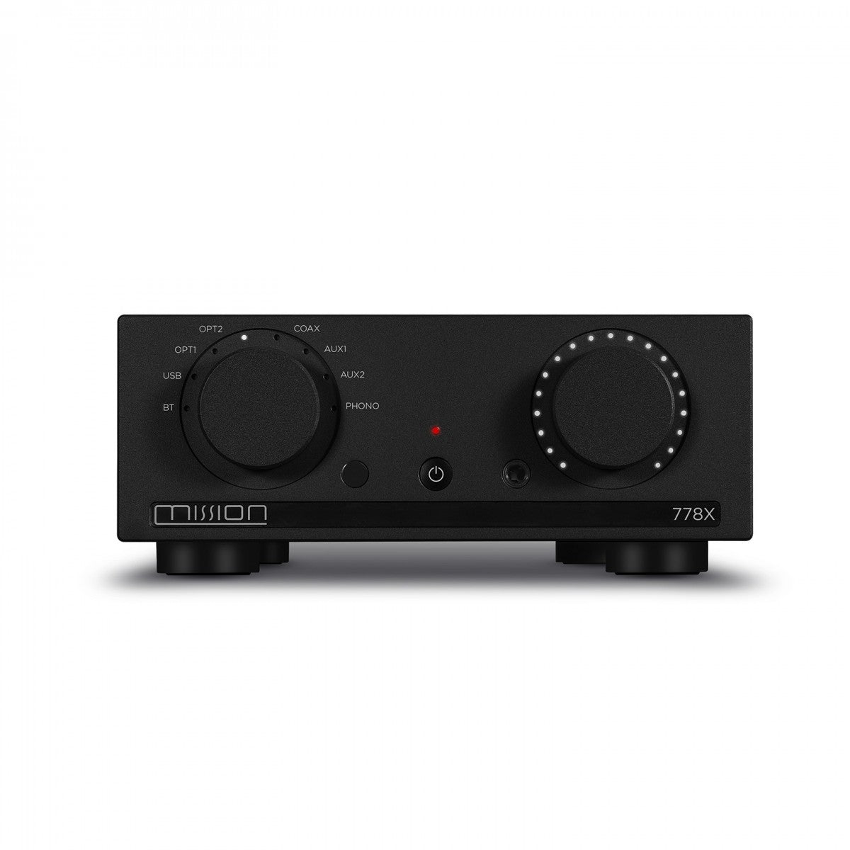 Mission 778X Integrated Amplifier Black with Wharfedale Diamond 12.2i Bookshelf Speakers Walnut Pair Hifi Package