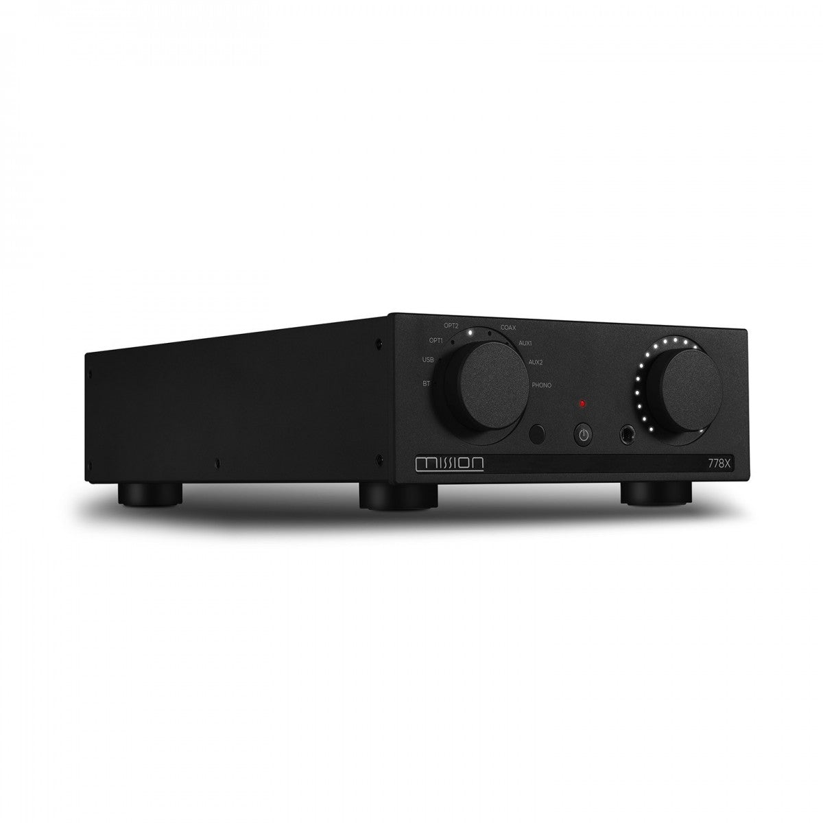 Mission 778X Integrated Amplifier Black with Wharfedale Diamond 12.2i Bookshelf Speakers Walnut Pair Hifi Package