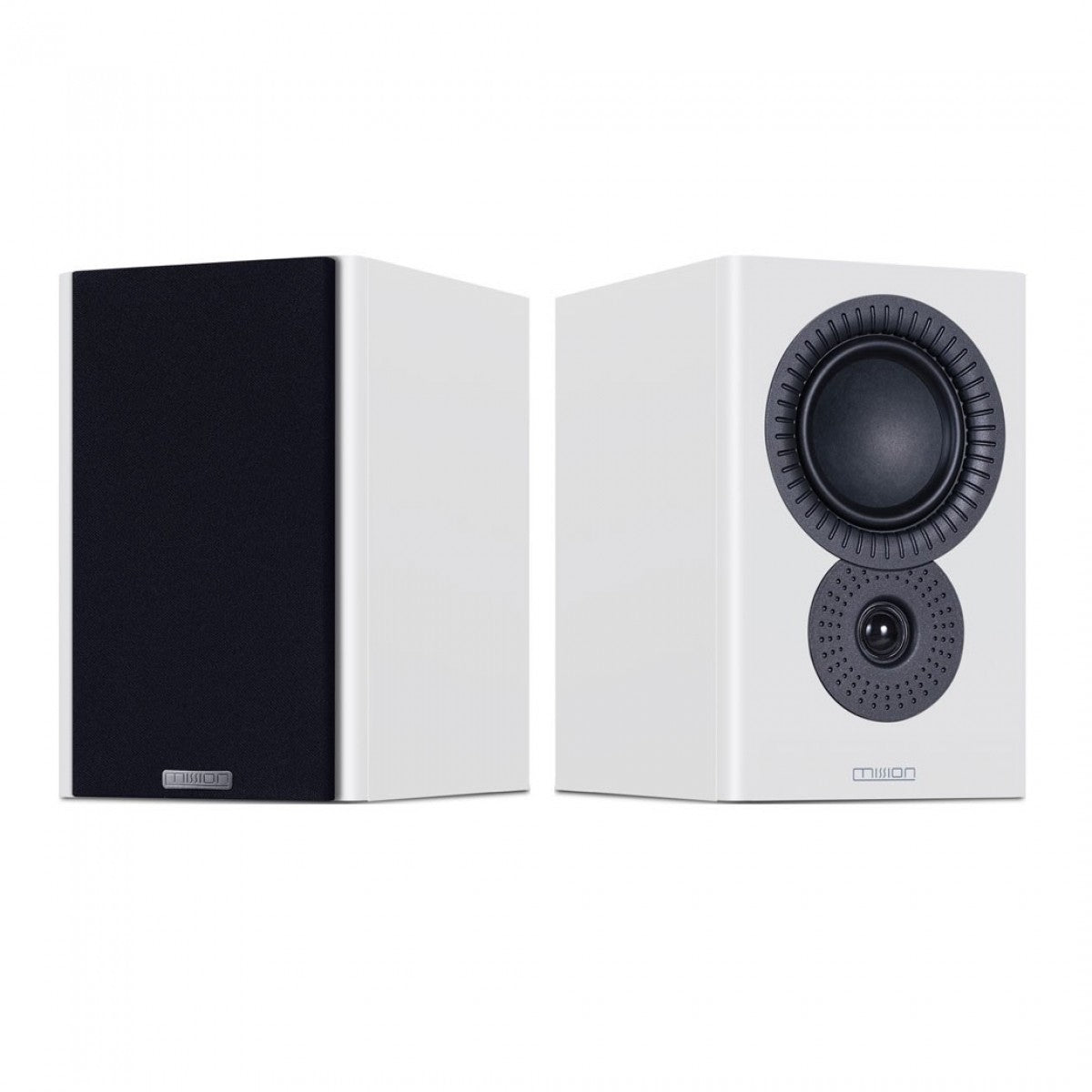 Mission 778X Integrated Amplifier Silver with LX-2 MKII Bookshelf Speakers White Pair HiFi Package