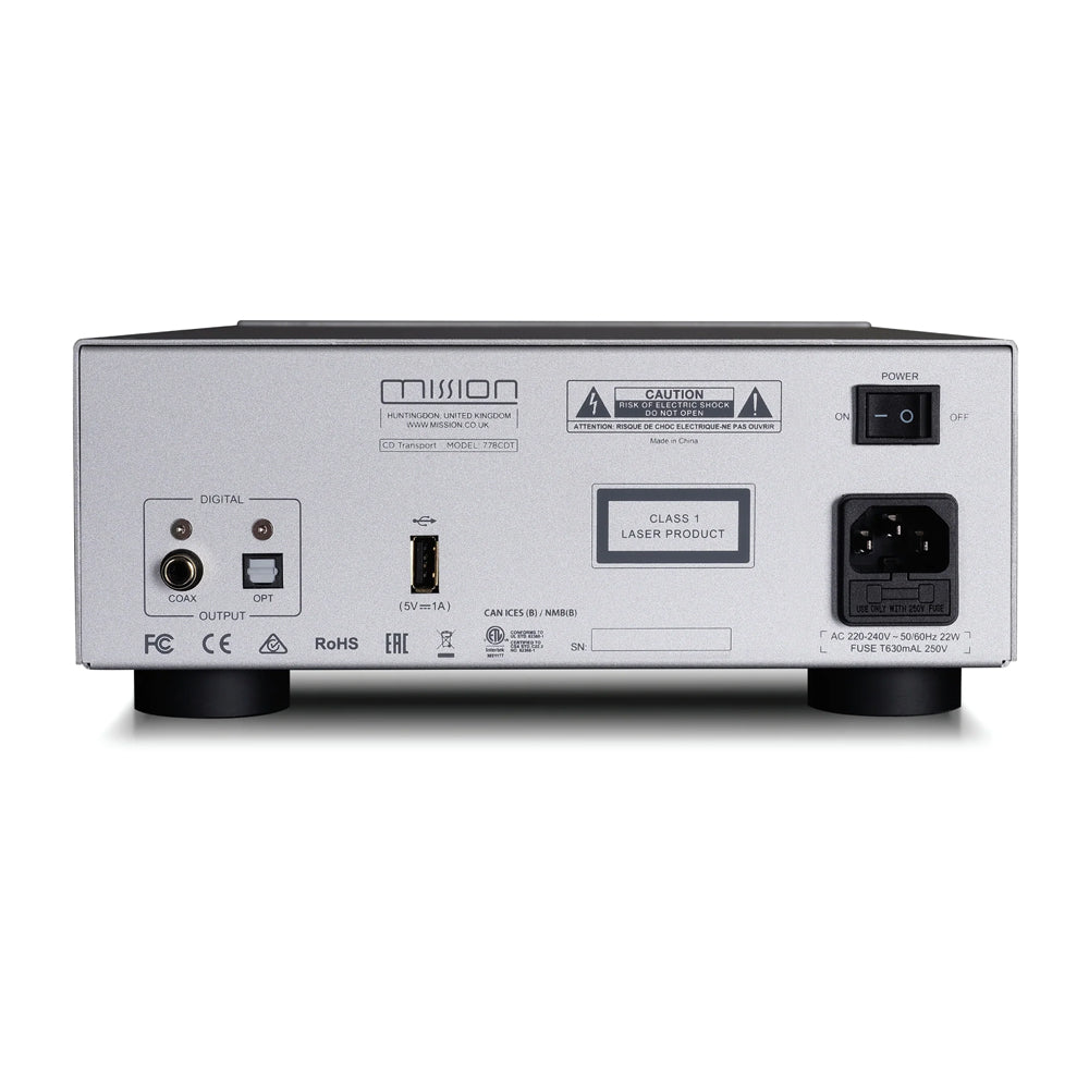 Mission 778X Stereo Amplifier and 778CDT CD Transport HiFi Bundle - Silver