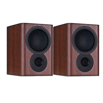 Mission QX1 MKII Standmount Bookshelf Speakers Pair Walnut