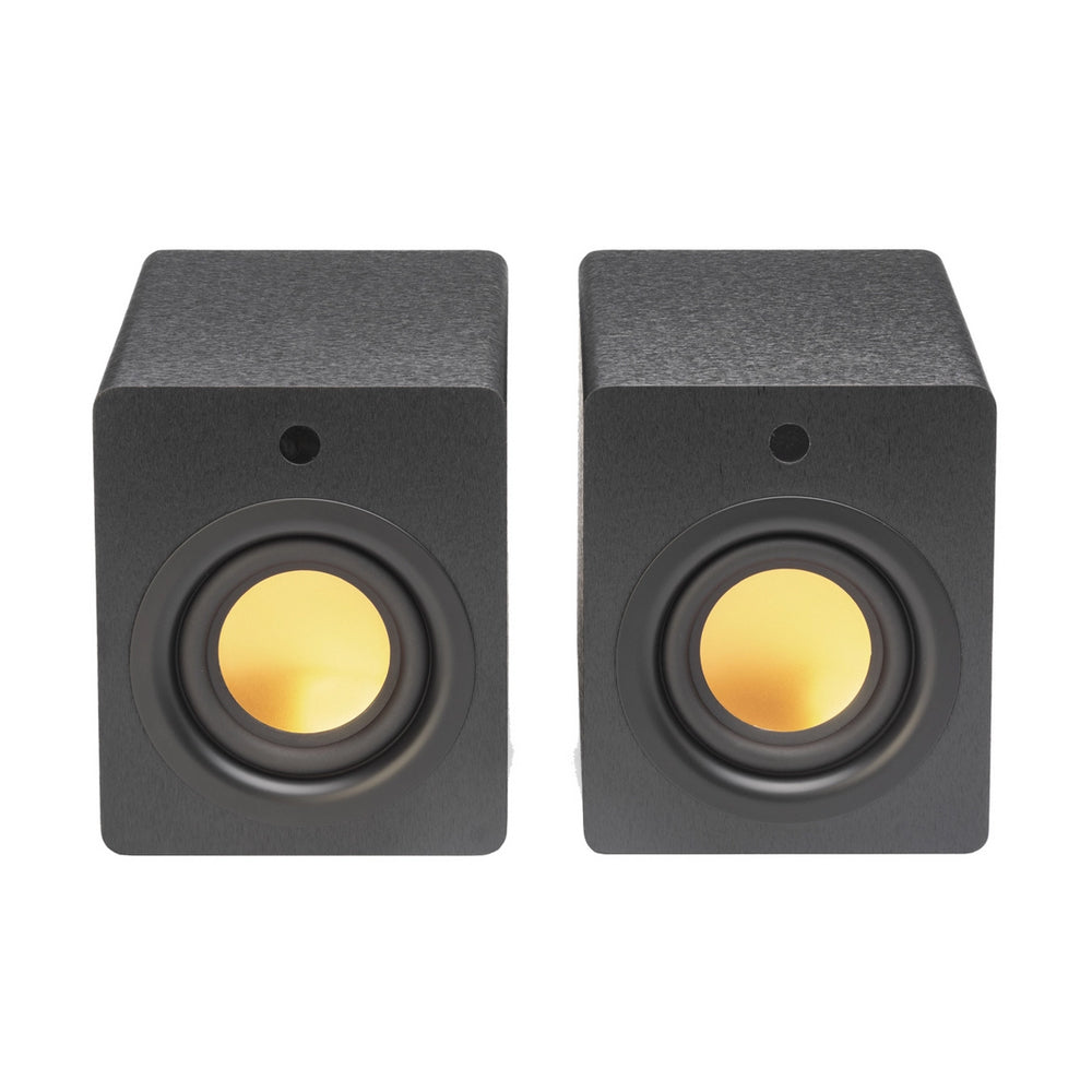 Mitchell Acoustics uStream Cube Hi-Fi Wireless Active Bookshelf Speakers Pair Black