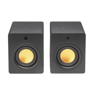 Mitchell Acoustics uStream Cube Hi-Fi Wireless Active Bookshelf Speakers Pair Black