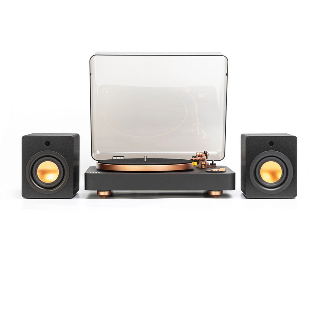 Mitchell Acoustics uStream Groove Turntable & True Wireless Speakers Pair HiFi Package