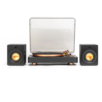Mitchell Acoustics uStream Groove Turntable & True Wireless Speakers Pair HiFi Package