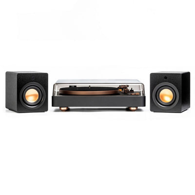 Mitchell Acoustics uStream Groove Turntable & True Wireless Speakers Pair HiFi Package