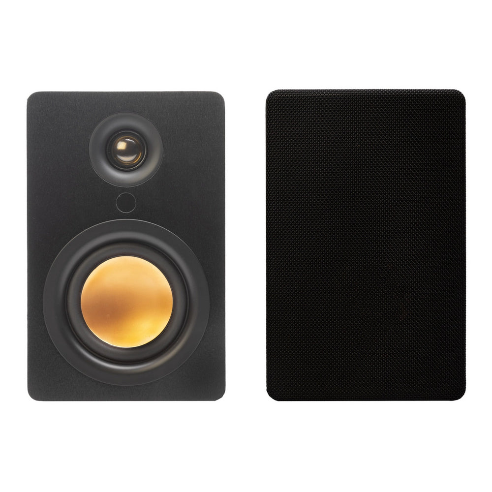Mitchell Acoustics uStream One Active Stereo Wireless Bookshelf Speakers Pair Black
