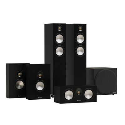 Monitor Audio Bronze 300 7G Series 5.1 Home Cinema Speakers Package Black
