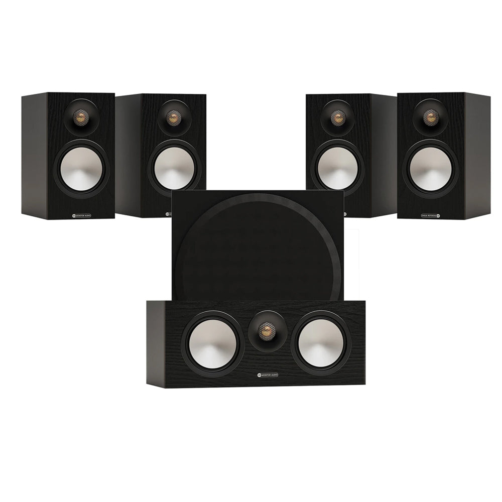 Monitor Audio Bronze 50 7G 5.1 Home Cinema Speaker Package – Black