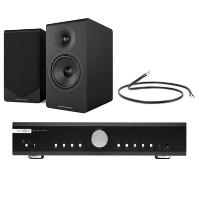 Musical Fidelity B1xi Integrated Amplifier with Acoustic Energy AE300 MK2 Bookshelf Speakers - Black