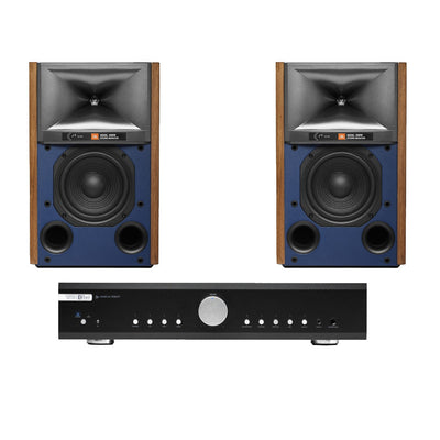 Musical Fidelity B1xi Integrated Amplifier with JBL 4309 Studio Monitor Bookshelf Speakers Walnut Pair