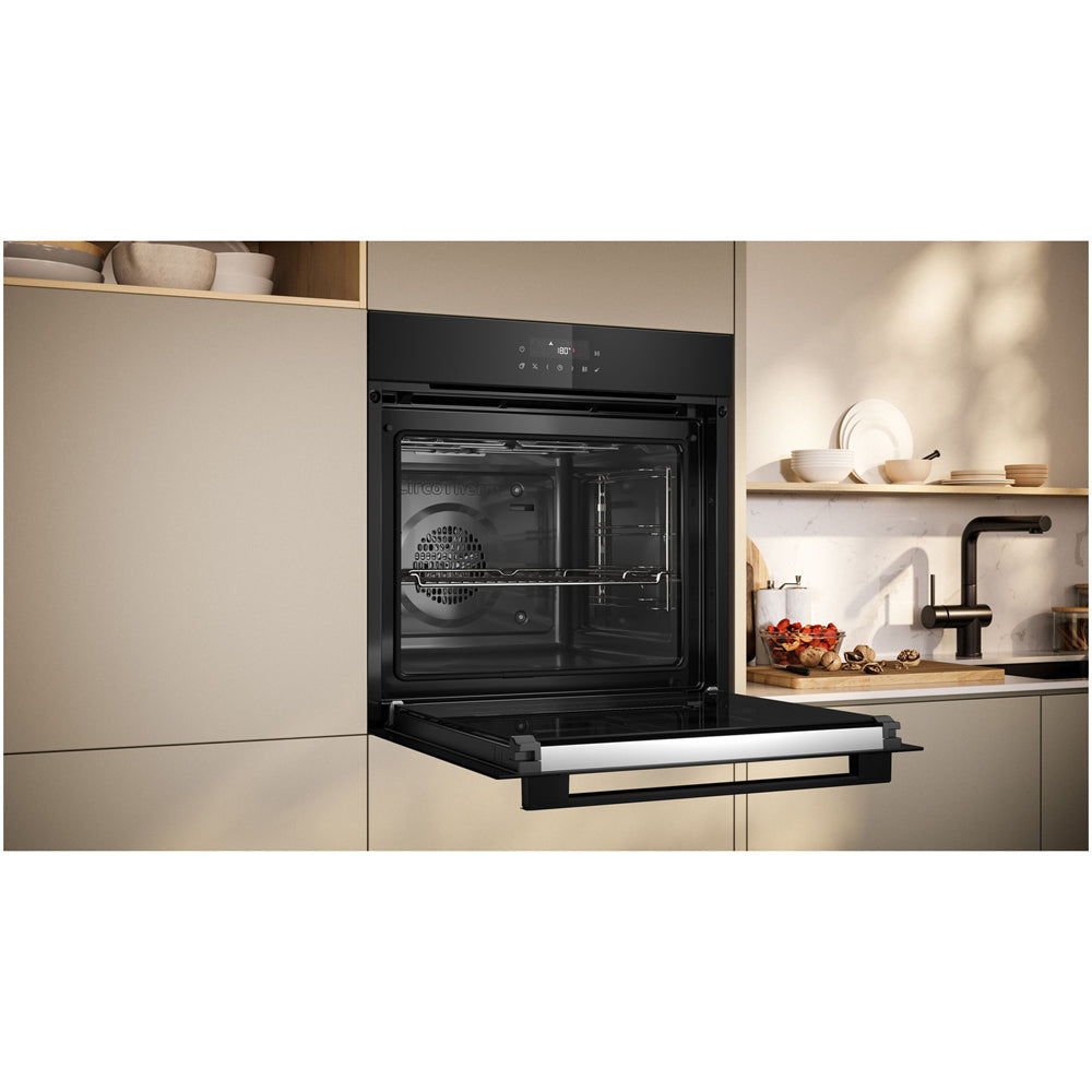 Neff B2CCJ7AK0B N30 60cm Built In Self Cleaning Electric single Oven Black
