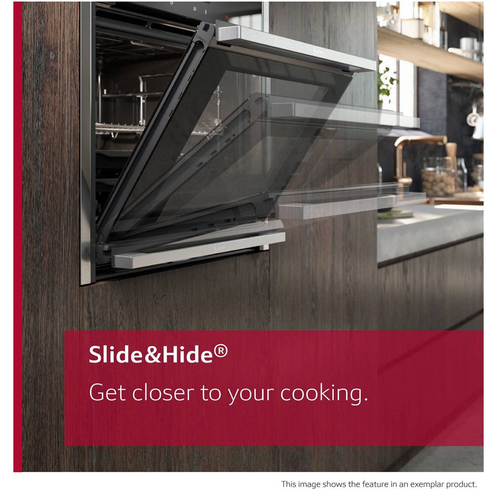 Neff B4ACF1AN3B N50 Slide and Hide Built In Catalytic Single Electric Oven in Stainless Steel