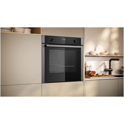 Neff B4ACF1AN3B N50 Slide and Hide Built In Catalytic Single Electric Oven in Stainless Steel