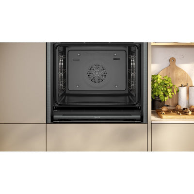 Neff B54CR31G0B N70 Slide and Hide Built-In Electric Single Oven Graphite Grey