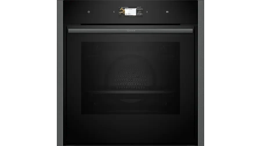 Neff B64CS71G0B N90 Slide and Hide Built-In Electric Single Oven Graphite