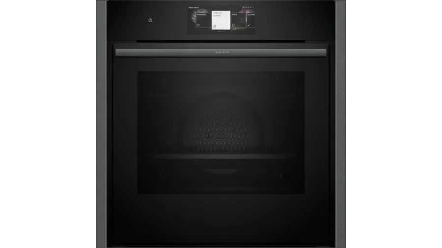 Neff B64CT73G0B N90 Slide and Hide Built-In Electric Single Oven Graphite
