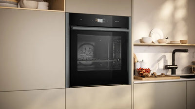Neff B64VS71G0B N90 Slide and Hide Built-In Electric Single Oven Graphite