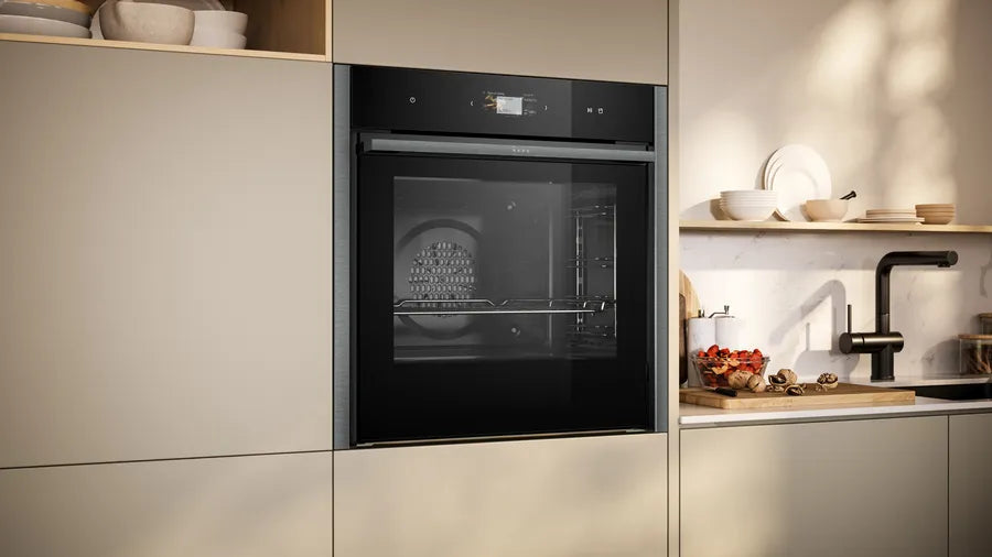 Neff B64VS71G0B N90 Slide and Hide Built-In Electric Single Oven Graphite