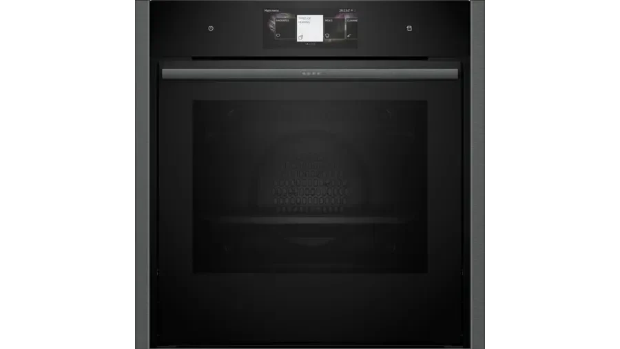 Neff B64VT73G0B N90 Slide and Hide Built-In Electric Single Oven Graphite