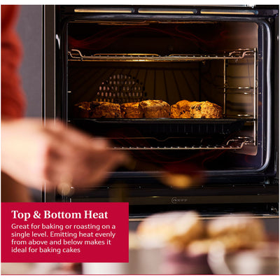 Neff B6ACH7AN7B N50 Slide and Hide Built In Self Cleaning Single Electric Oven Stainless steel