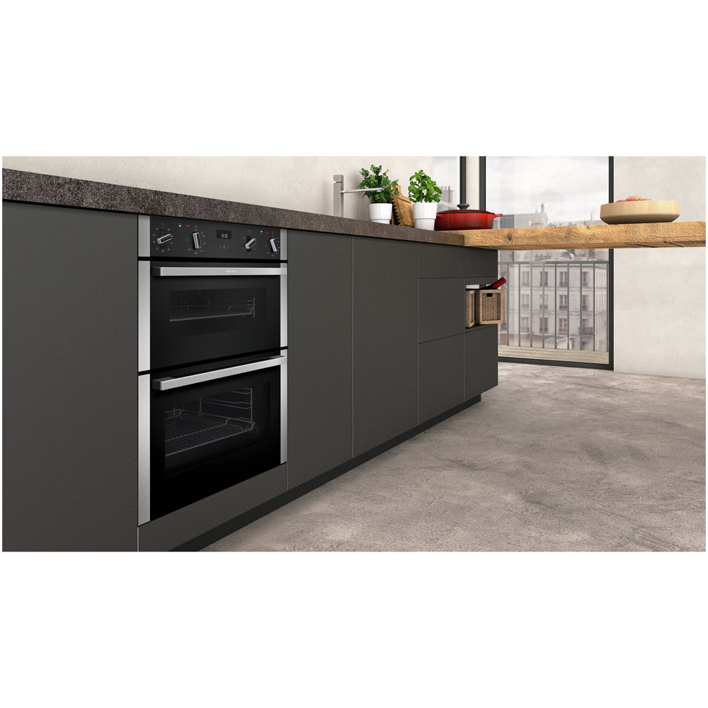 Neff J1ACE2HN0B N50 Built Under Electric Double Oven Stainless Steel