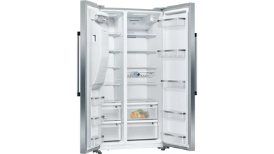 Neff N70 KA3923IE0G Frost Free Freestanding American Fridge Freezer Stainless Steel