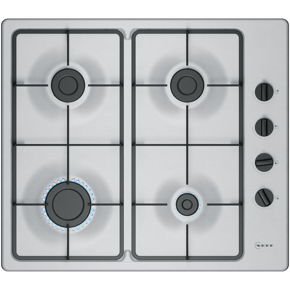 Neff T26BKP6N0 N30 60cm Stainless Steel Gas Hob