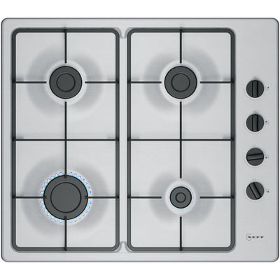 Neff T26BKP6N0 N30 60cm Stainless Steel Gas Hob