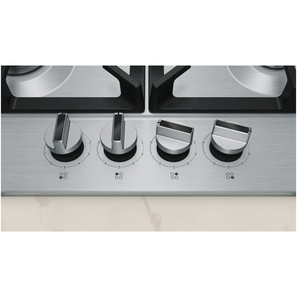 Neff T26CIH8N0 N70 Flame Select 60cm Stainless Steel Gas Hob