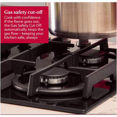Neff T26CIP8S0 N70 Flame Select 60cm Black Enamel Gas Hob
