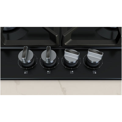 Neff T26CIP8S0 N70 Flame Select 60cm Black Enamel Gas Hob